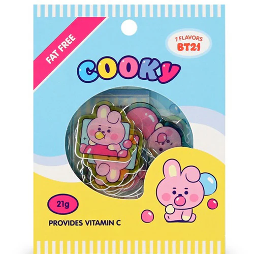 BT21 [ BABY JELLY CANDY ] FLAKE STICKER PACK - Image 8