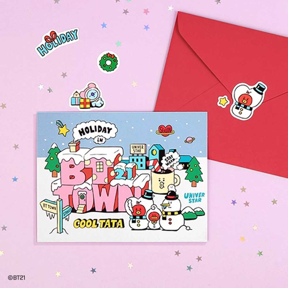 BT21 [ BT21 TOWN ] POSTCARD+STICKER SET
