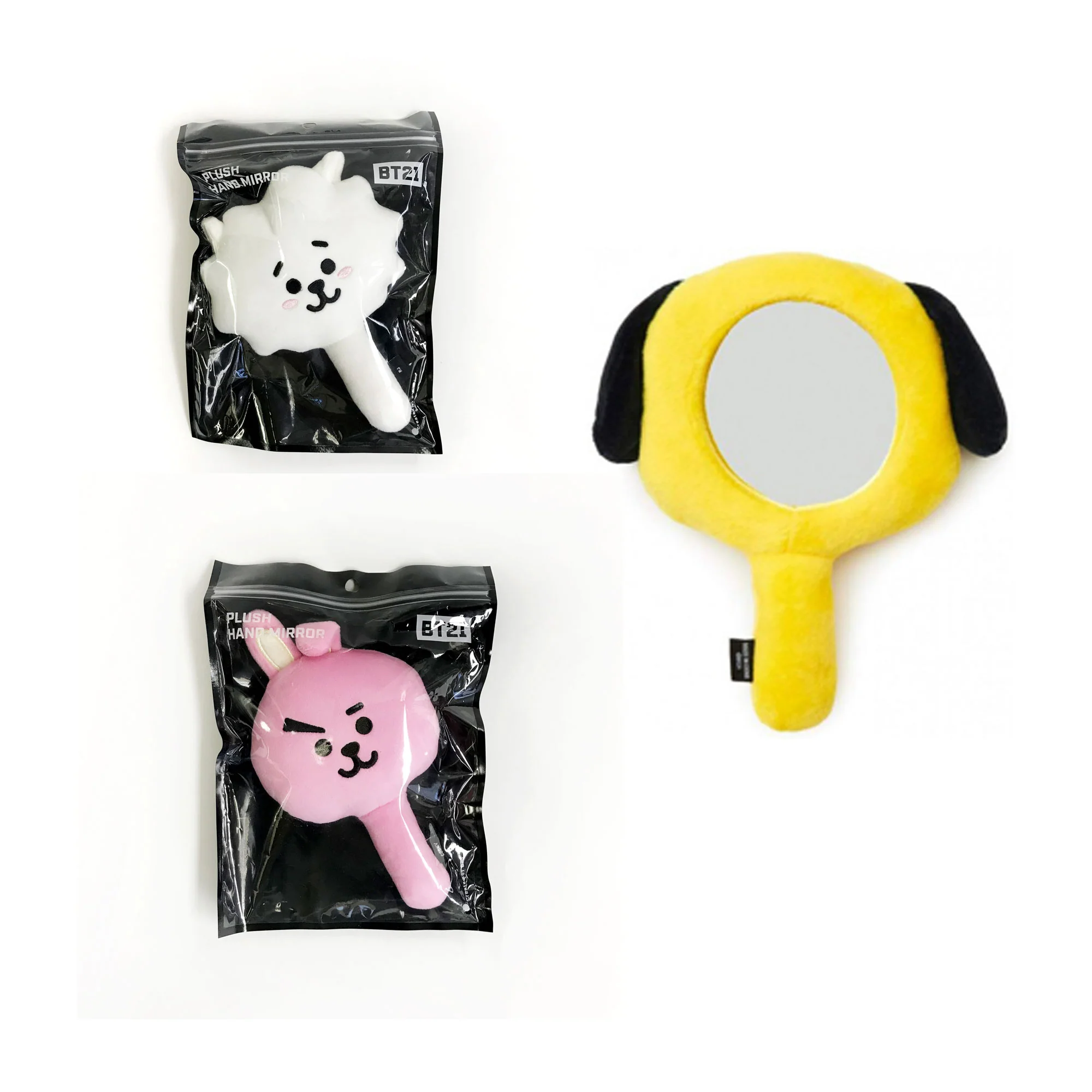 BT21 PLUSH HAND MIRROR