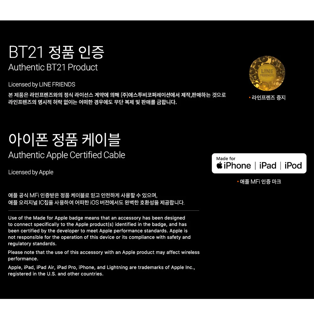 BT21 CHARACTER CABLE - Image 11
