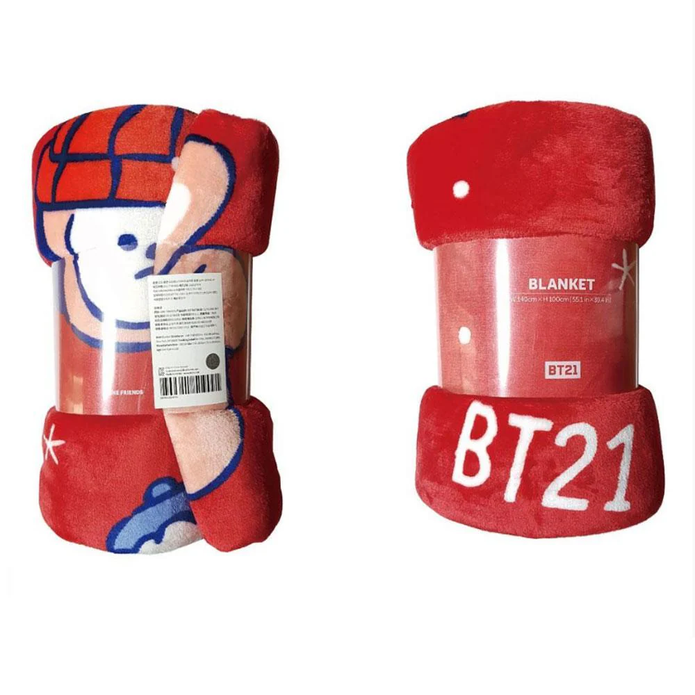 BT21 [ WINTER ] CHRISTMAS BLANKET - Image 3