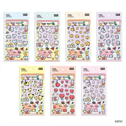 BT21 [ MININI ] CLEAR STICKER