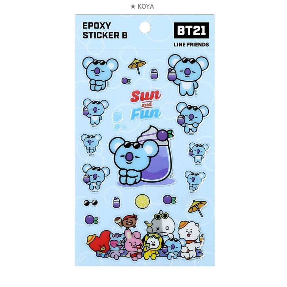 BT21 EPOXY STICKER B - Image 2
