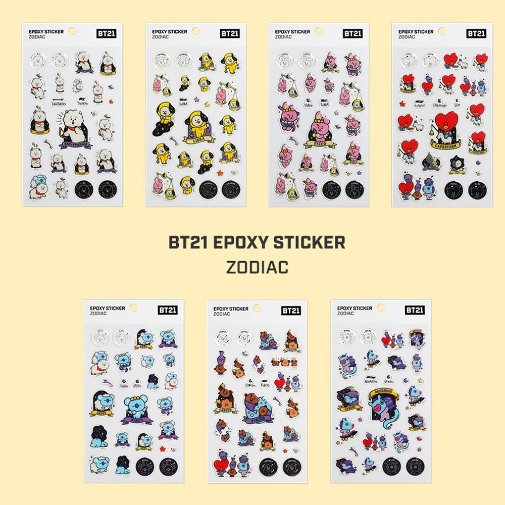 BT21 [ ZODIAC ] EPOXY STICKER