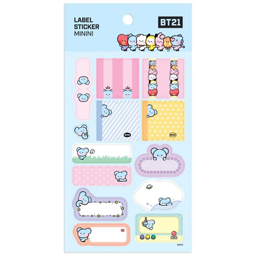 BT21 [ MININI ] LABEL STICKER - Image 2