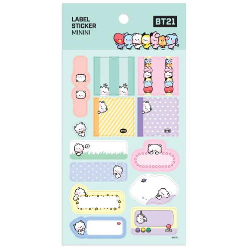 BT21 [ MININI ] LABEL STICKER - Image 3