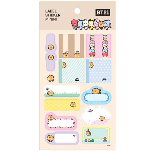 BT21 [ MININI ] LABEL STICKER - Image 4
