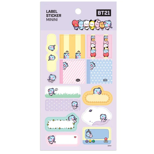 BT21 [ MININI ] LABEL STICKER - Image 5