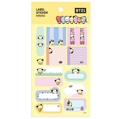 BT21 [ MININI ] LABEL STICKER - Image 6