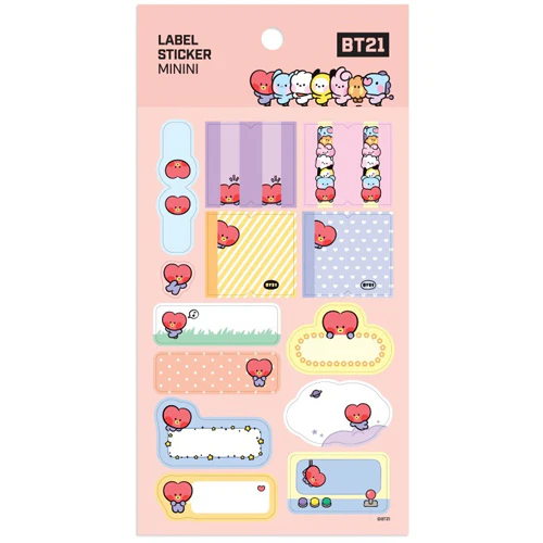 BT21 [ MININI ] LABEL STICKER - Image 7