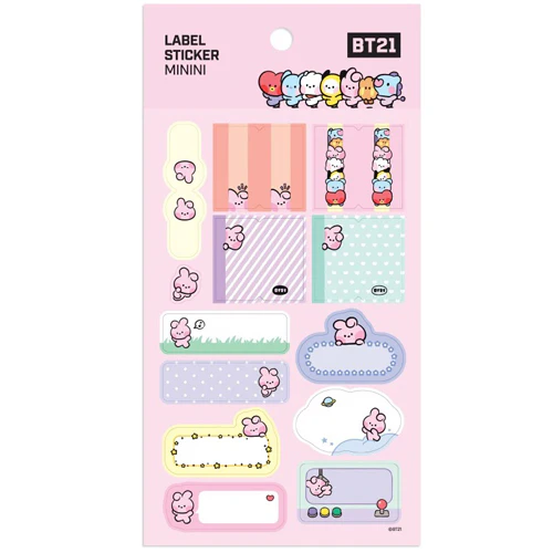 BT21 [ MININI ] LABEL STICKER - Image 8