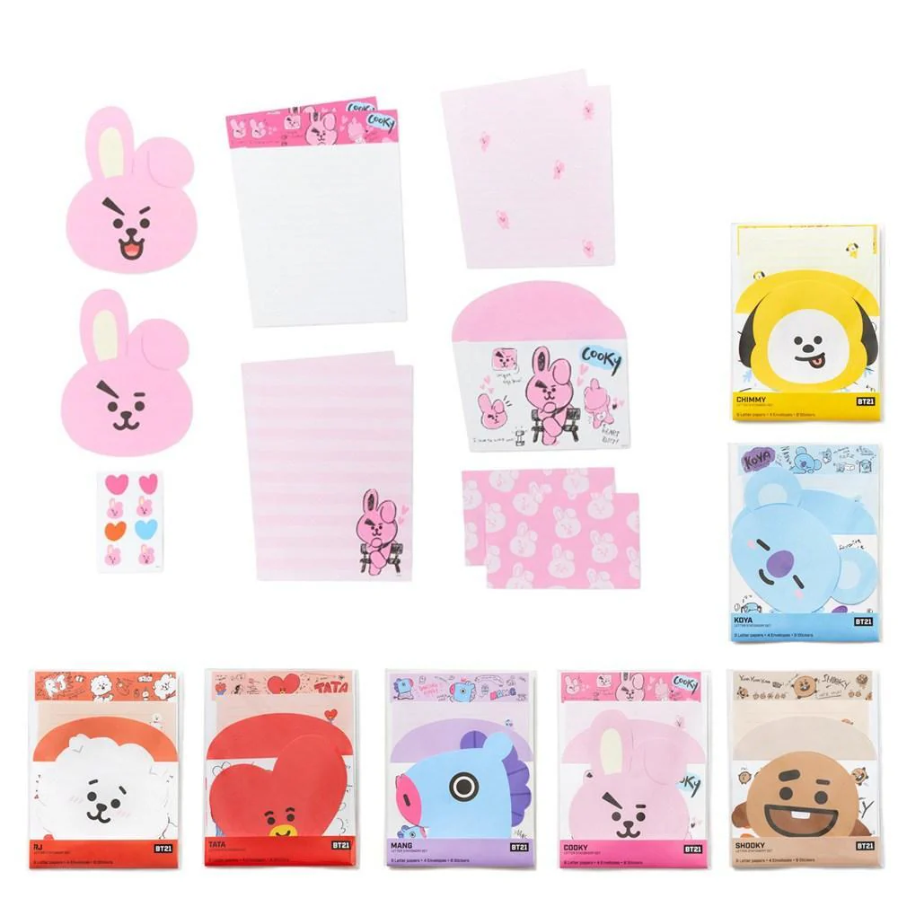 BT21 LETTER STATIONERY SET