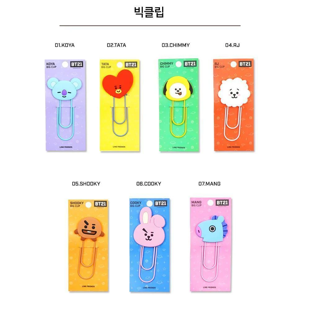 BT21 BIG CLIP