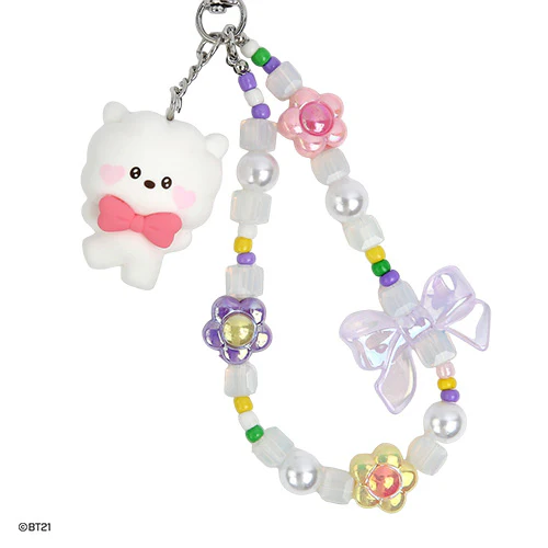 BT21 MININI BEADS STRAP KEYRING LOVELY - Image 3