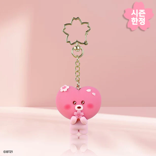 BT21 MININI FIGURE KEYRING [ CHERRY BLOSSOM ] - Image 7