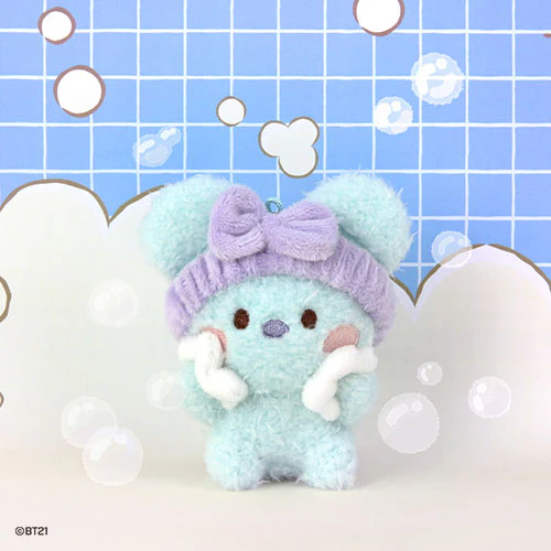 BT21 MININI PLUSH KEYRING [ BATH TIME ] - Image 2