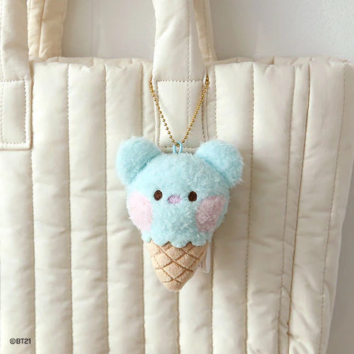 BT21 MININI PLUSH KEYRING [ ICE CREAM ] - Image 2