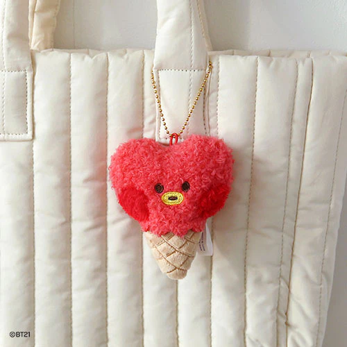 BT21 MININI PLUSH KEYRING [ ICE CREAM ] - Image 7