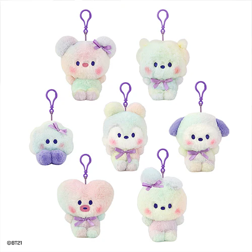 BT21 MININI PLUSH KEYRING [ RAINBOW ]
