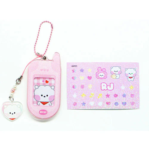 BT21 MININI RETRO PHONE KEYRING - Image 3