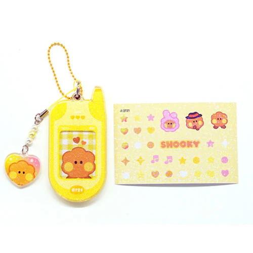 BT21 MININI RETRO PHONE KEYRING - Image 4