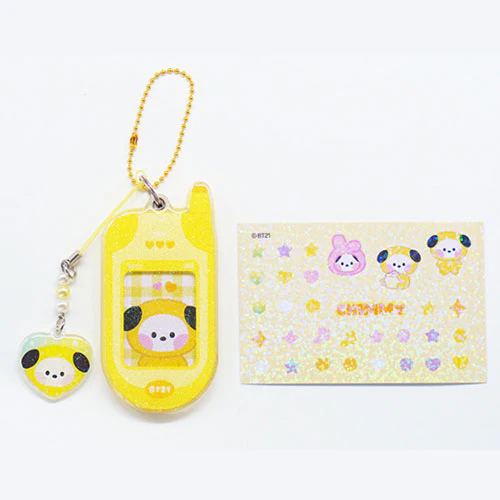 BT21 MININI RETRO PHONE KEYRING - Image 5