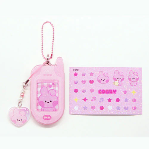 BT21 MININI RETRO PHONE KEYRING - Image 7