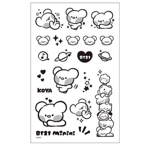 BT21 [ MININI ] TATTOO STICKER - Image 2
