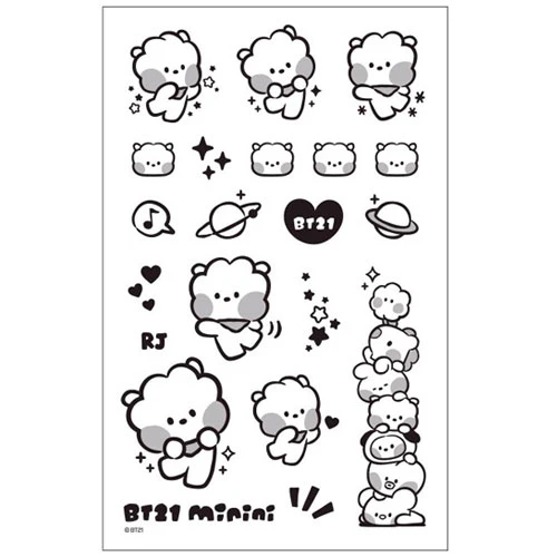 BT21 [ MININI ] TATTOO STICKER - Image 3