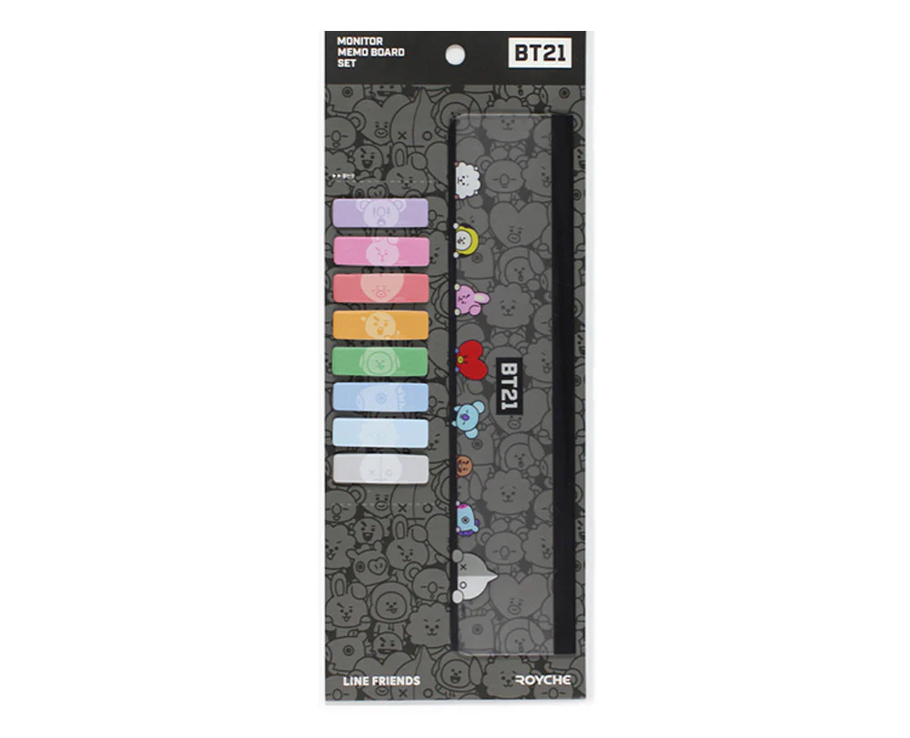 BT21 MONITOR MEMO BOARD SET