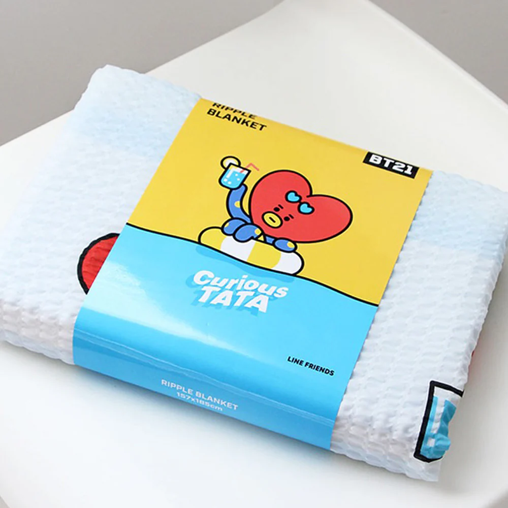 BT21 RIPPLE BLANKET [ CURIOUS TATA ] - Image 5