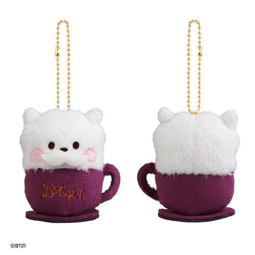 BT21 PLUSH KEYRING [ LATTE ] - Image 3