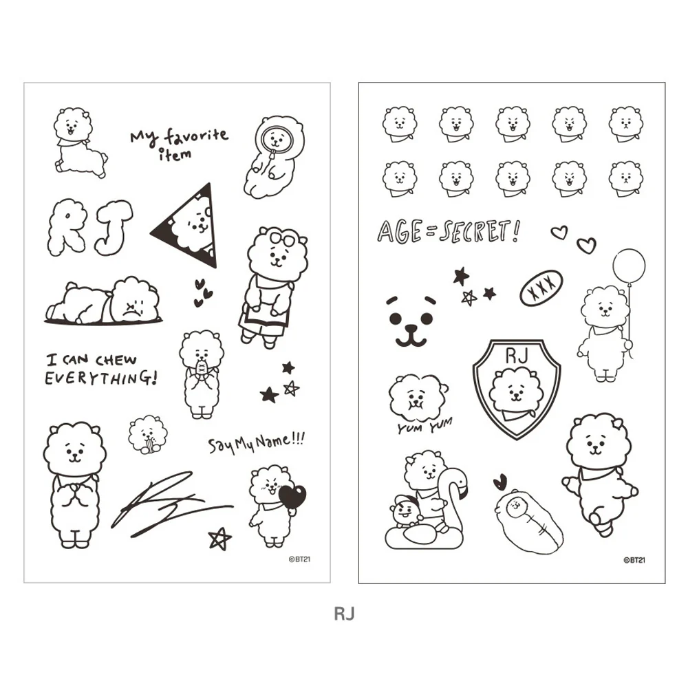 BT21 TATTOO STICKER - Image 10