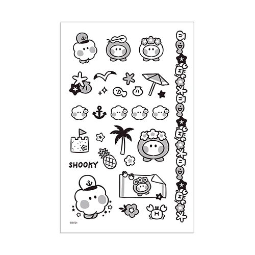 BT21 [ MININI SUMMER SKY ] TATTOO STICKER - Image 4