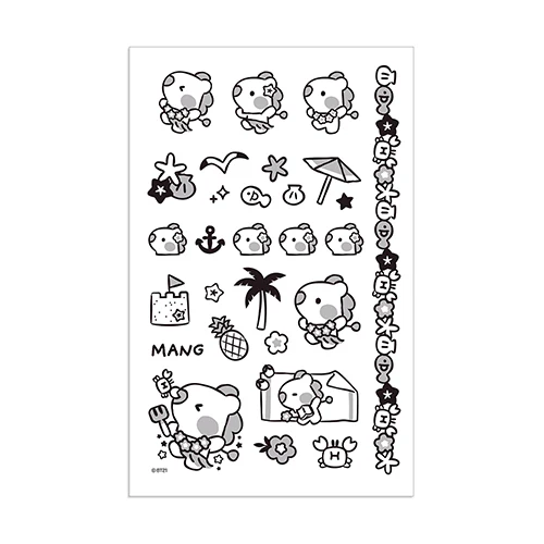 BT21 [ MININI SUMMER SKY ] TATTOO STICKER - Image 5