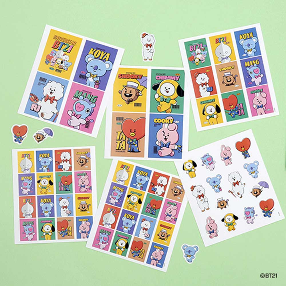 BT21 VINTAGE STICKER SET