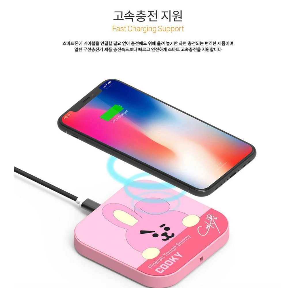 BT21 WIRELESS CHARGER + CABLE - Image 2