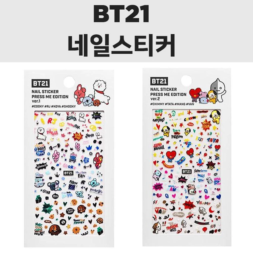 BT21 X OLIVE YOUNG NAIL STICKER [ PRESS ME EDITION ]