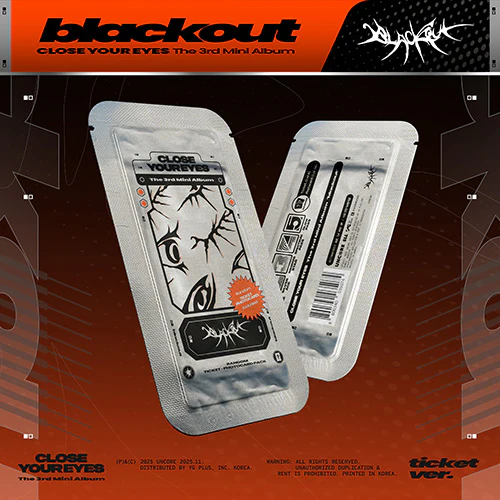 CLOSE YOUR EYES THE 3RD MINI ALBUM [ BLACKOUT ] TICKET VER.