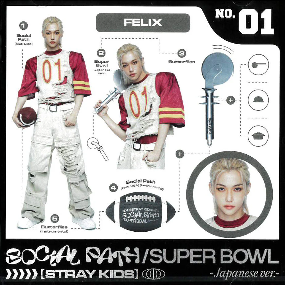 STRAY KIDS Social Path (feat. Lisa) / Super Bowl - Japanese Ver. - [CD + BLU-RAY / Limited Edition ] - Image 5
