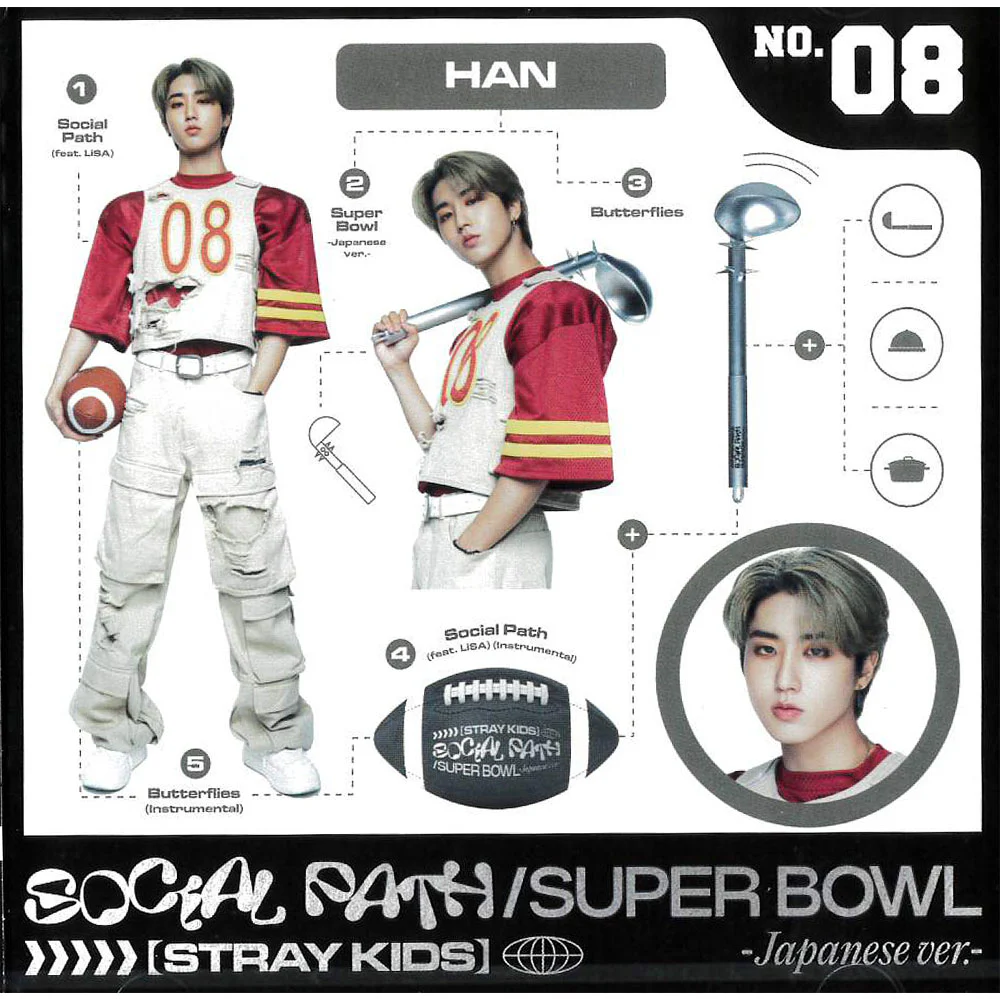 STRAY KIDS Social Path (feat. Lisa) / Super Bowl - Japanese Ver. - [CD + BLU-RAY / Limited Edition ] - Image 6