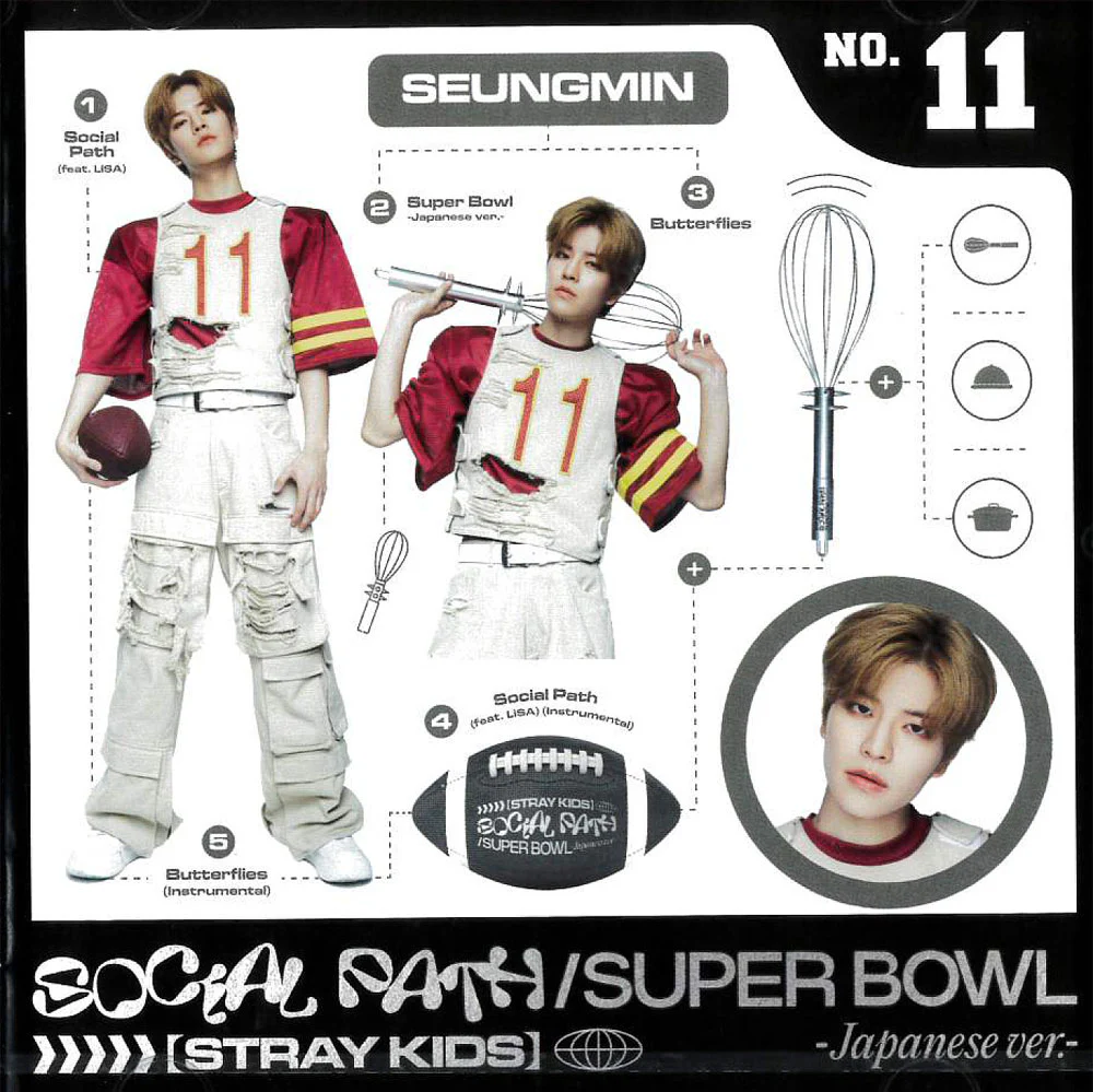 STRAY KIDS Social Path (feat. Lisa) / Super Bowl - Japanese Ver. - [CD + BLU-RAY / Limited Edition ] - Image 7