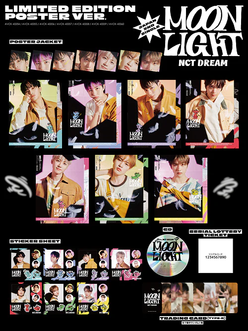 엔시티드림 | NCT DREAM 2ND JAPANESE SINGLE ALBUM [ MOONLIGHT] LIMITED POSTER EDTION - Image 2