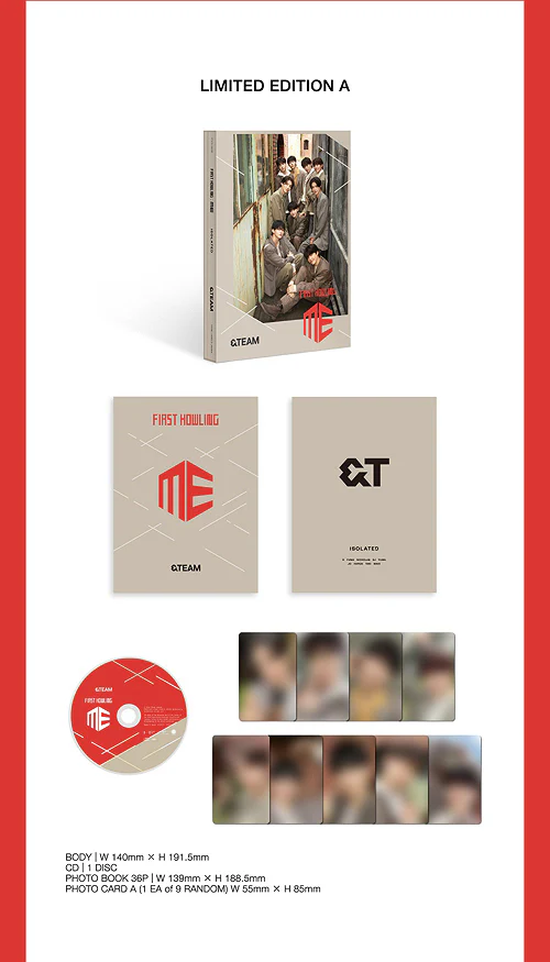 앤팀 | &TEAM JAPANESE SINGLE ALBUM [ FIRST HOWLING : ME ] Limited Edition TYPE A - Image 2