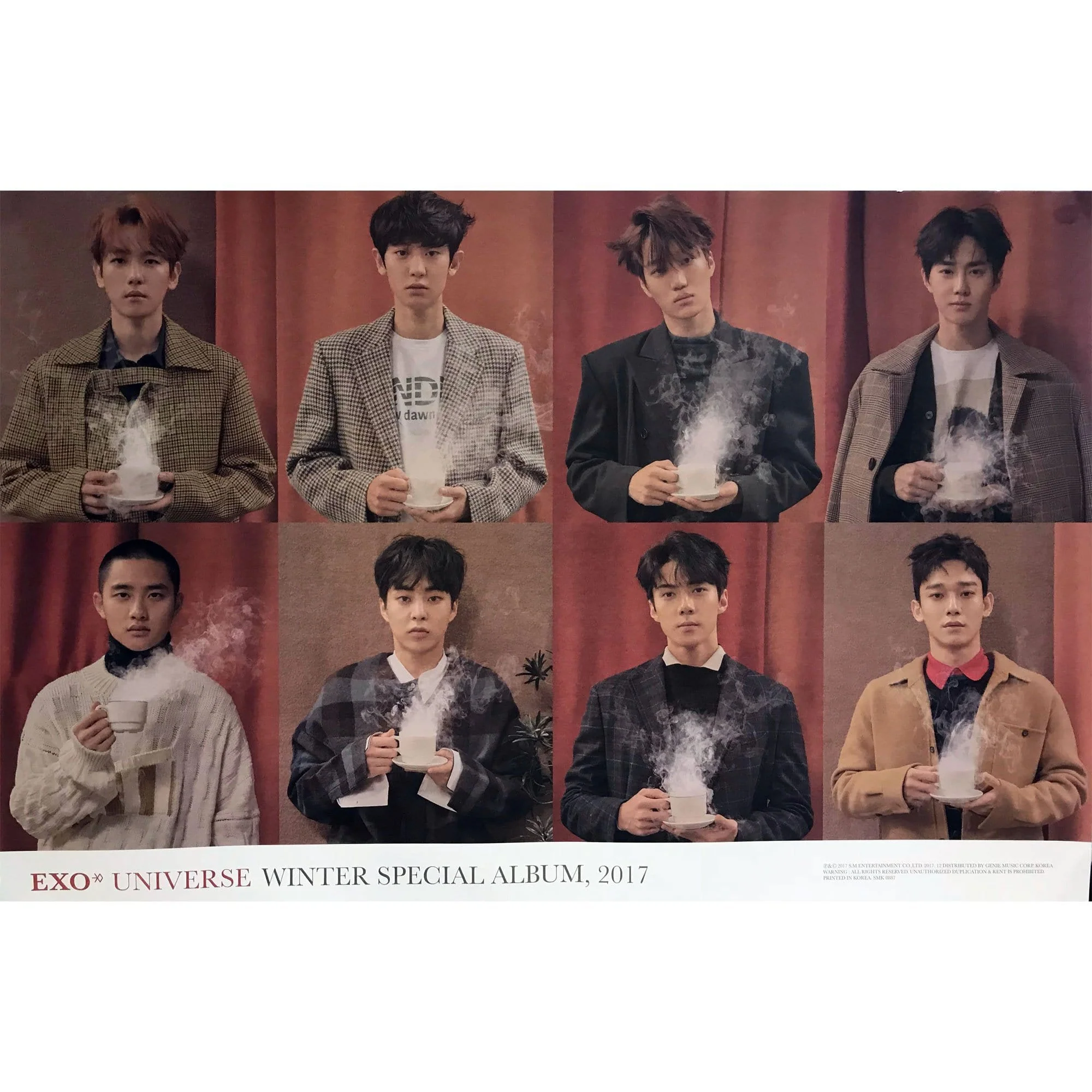 엑소 | EXO | 2017 WINTER SPECIAL ALBUM [ UNIVERSE ] | (GROUP VER.) POSTER ONLY