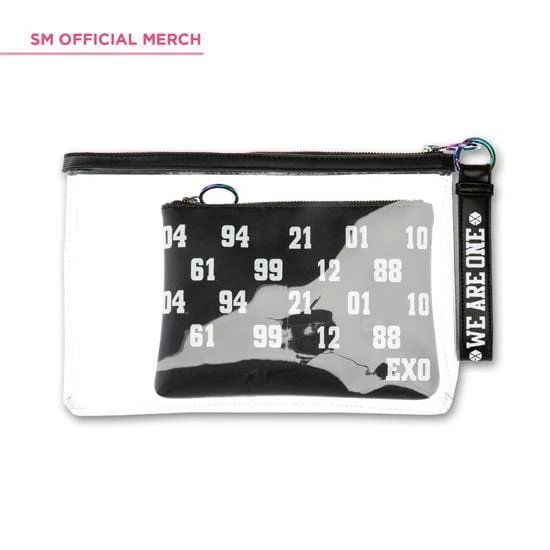 엑소 | EXO [ WE ARE ONE ] CLUTCH WITH LEATHER POUCH + WRIST STRAP