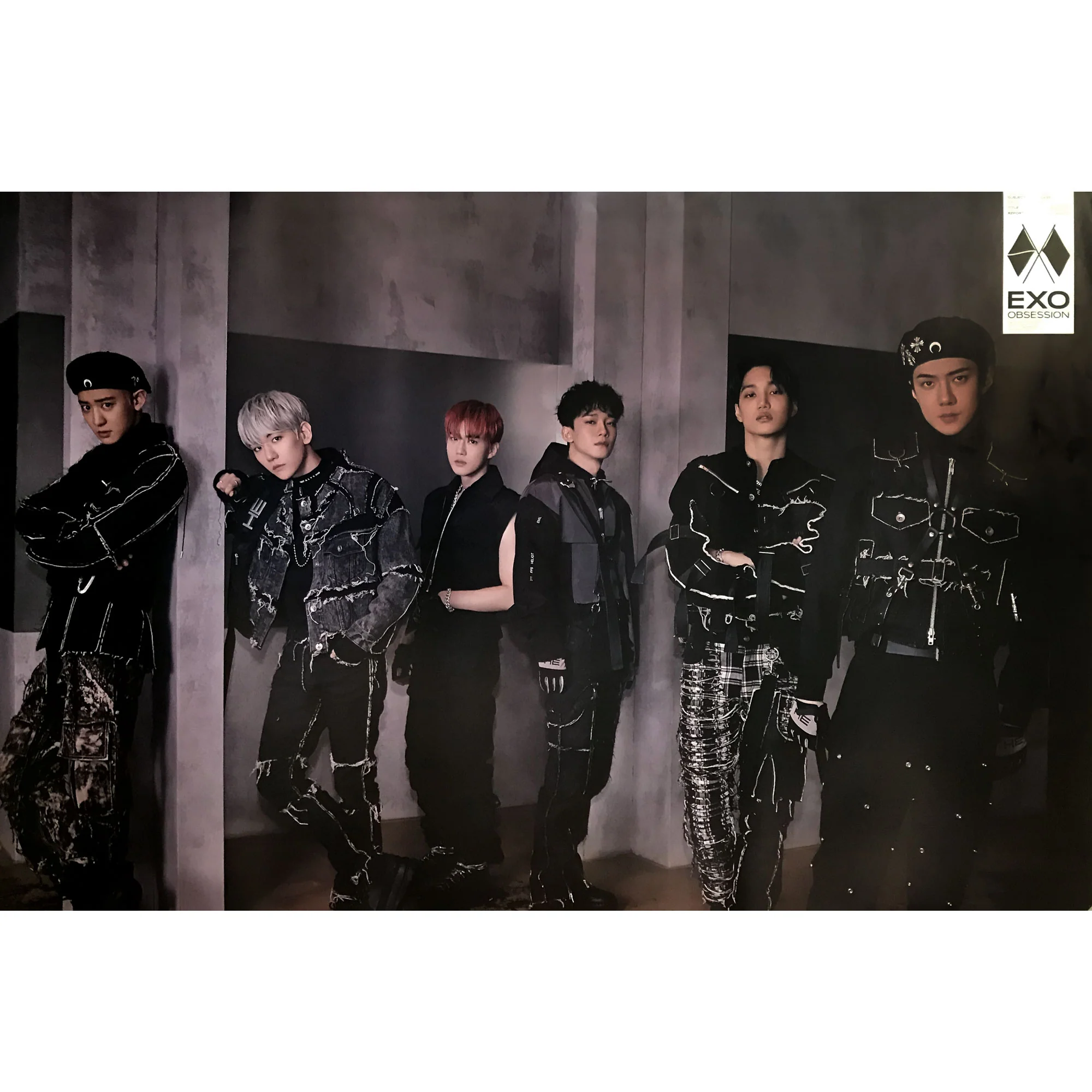 엑소 | EXO | 6TH ALBUM [ OBSESSION ] | (OBSESSION - GROUP VER.) POSTER ONLY