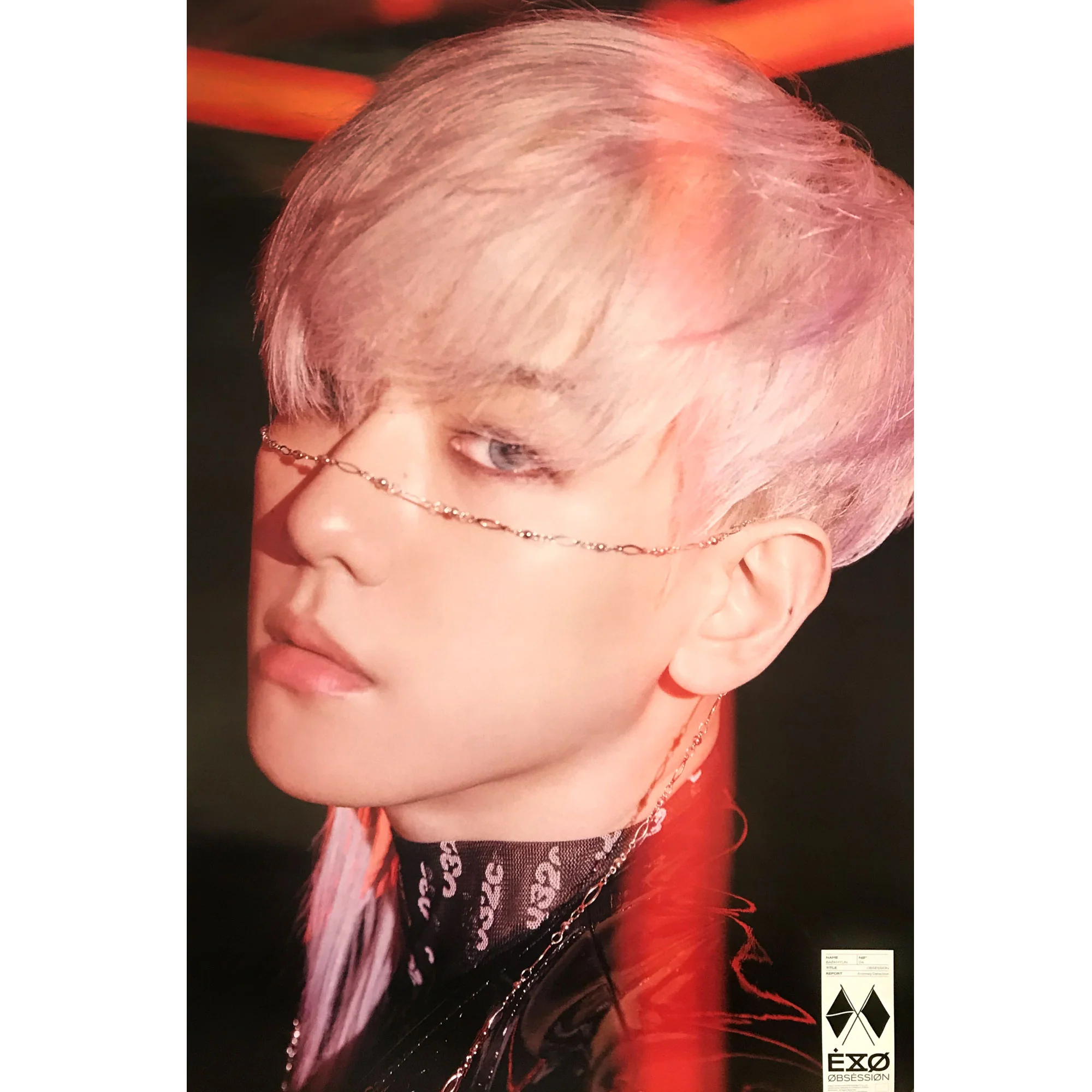 엑소 | EXO | 6TH ALBUM [ OBSESSION ] | (X-EXO - BAEKHYUN VER.) POSTER ONLY