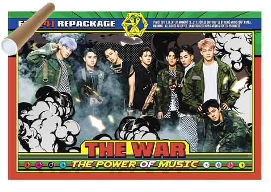엑소 | EXO | 4TH ALBUM REPACKAGE [ THE WAR: THE POWER OF MUSIC ] | POSTER ONLY