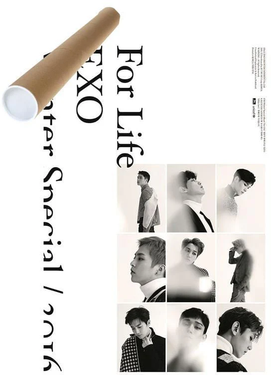 엑소 | EXO | 3RD WINTER ALBUM [ 2016 WINTER SPECIAL FOR LIFE ] | (WHITE VER.) POSTER ONLY